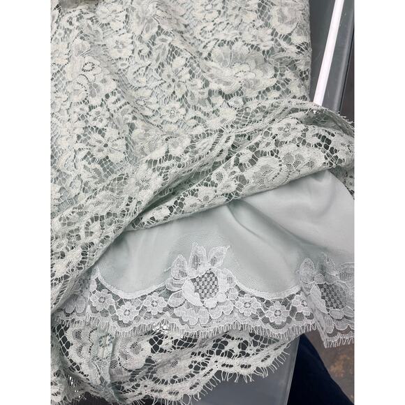 NWT DOLCE & GABBANA Mint Corded Lace Sleeveless Mini Dress 42 M - Picture 8 of 10